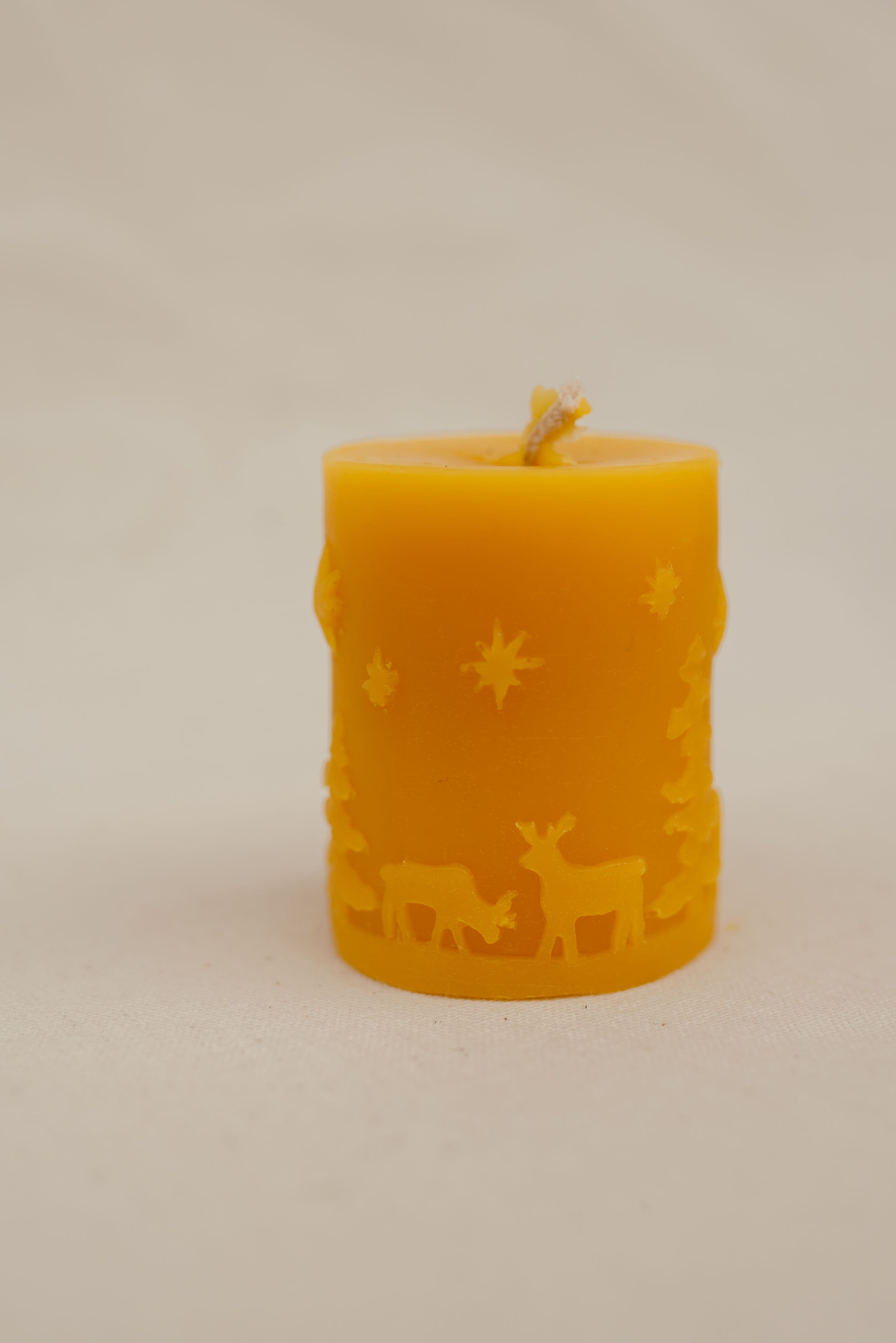 Свічка циліндр з оленями