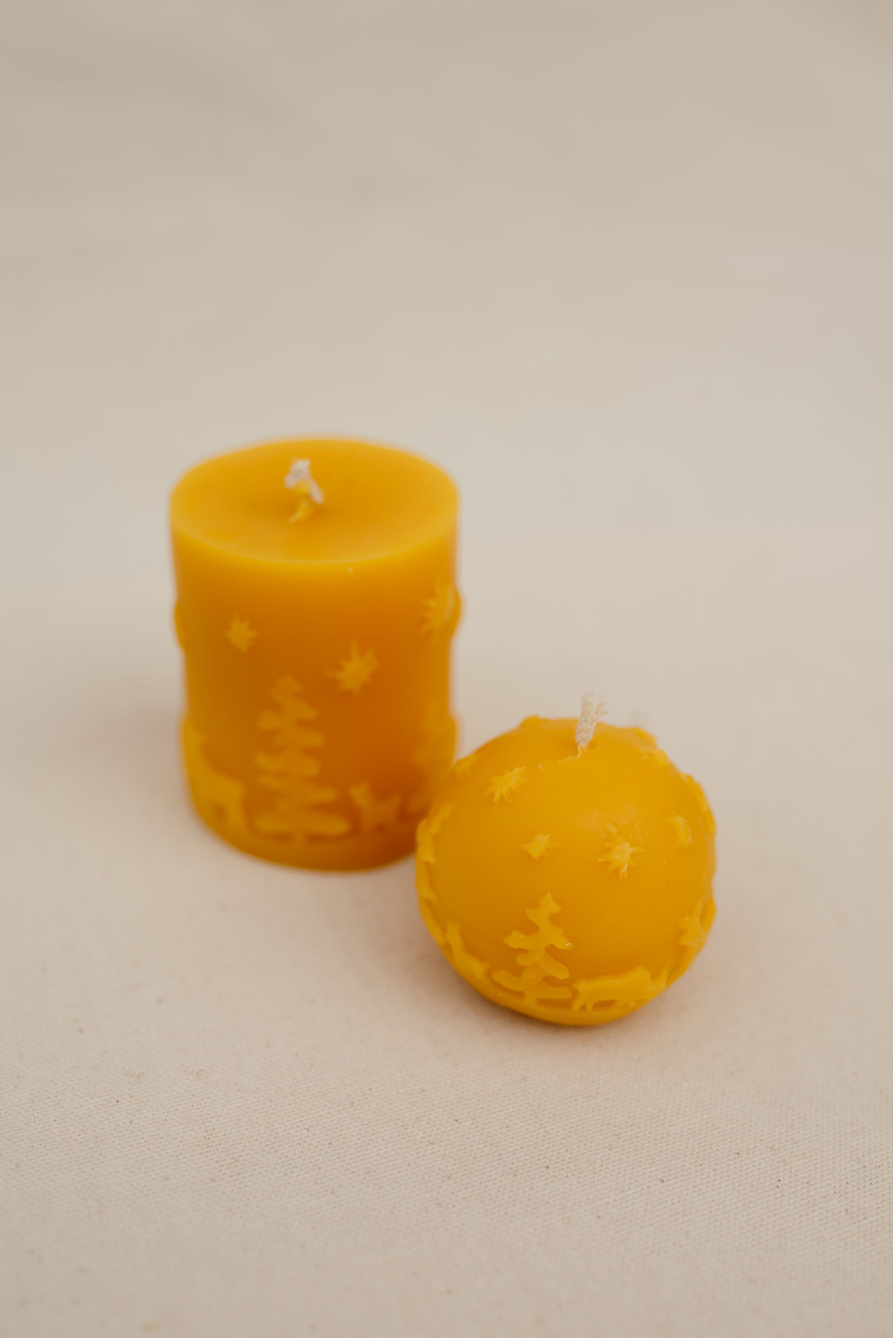 Свічка циліндр з оленями